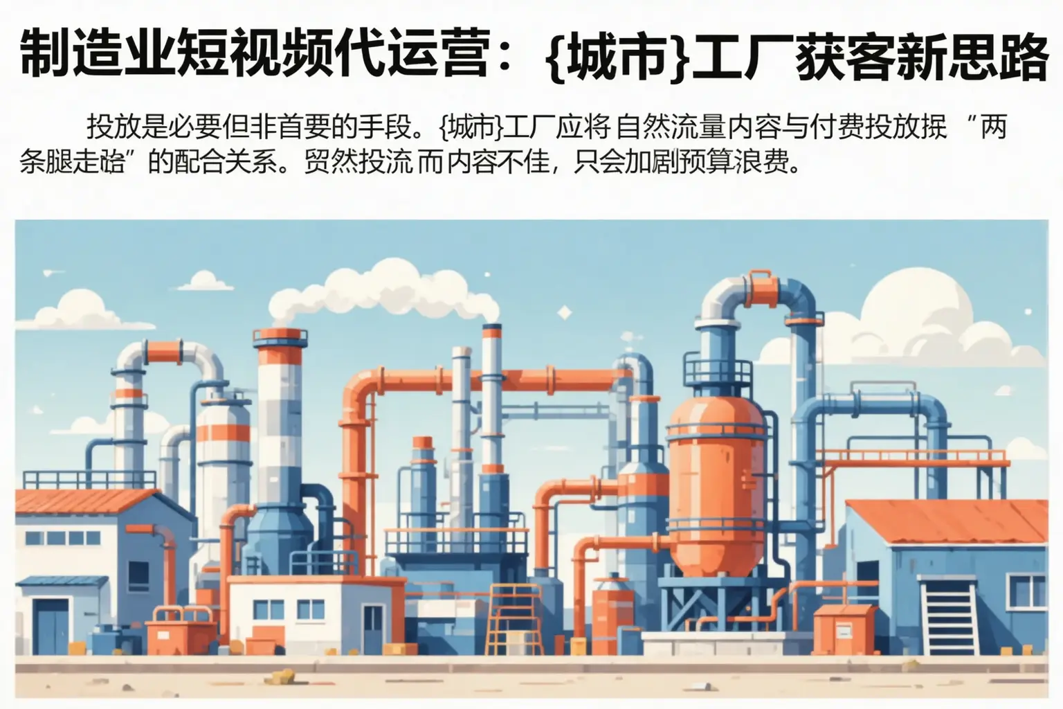 制造业短视频代运营:潞州工厂获客新思路